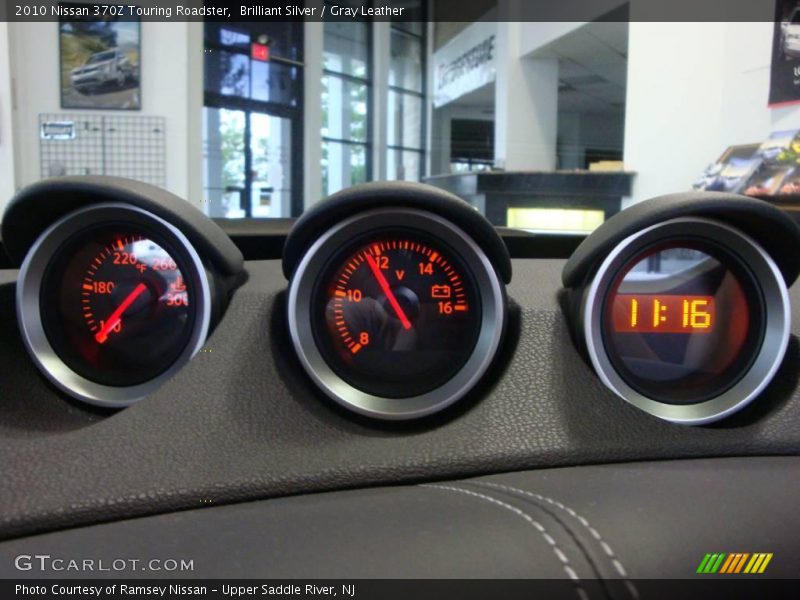 Brilliant Silver / Gray Leather 2010 Nissan 370Z Touring Roadster