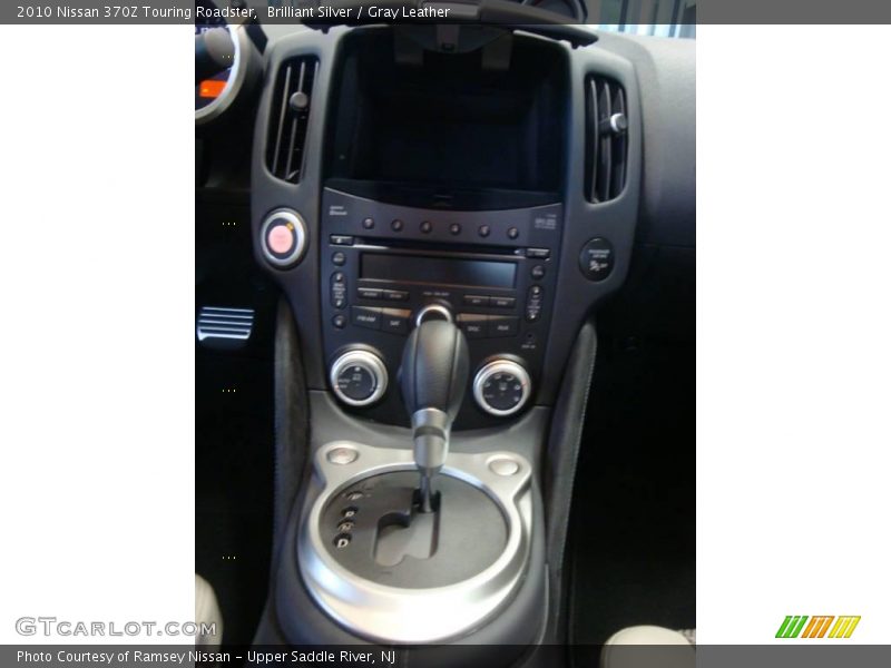 Brilliant Silver / Gray Leather 2010 Nissan 370Z Touring Roadster