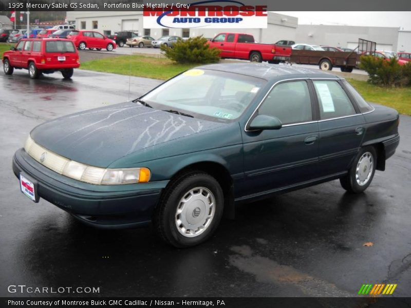 Portofino Blue Metallic / Grey 1995 Mercury Sable GS Sedan