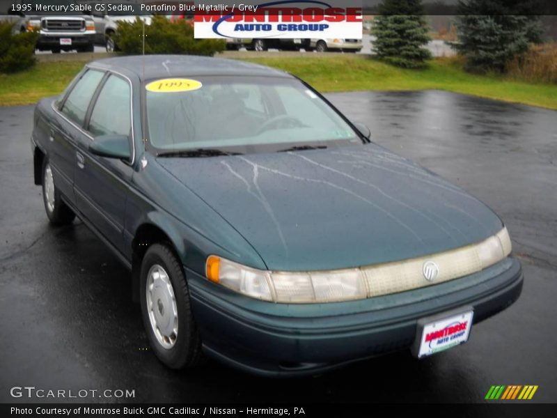 Portofino Blue Metallic / Grey 1995 Mercury Sable GS Sedan