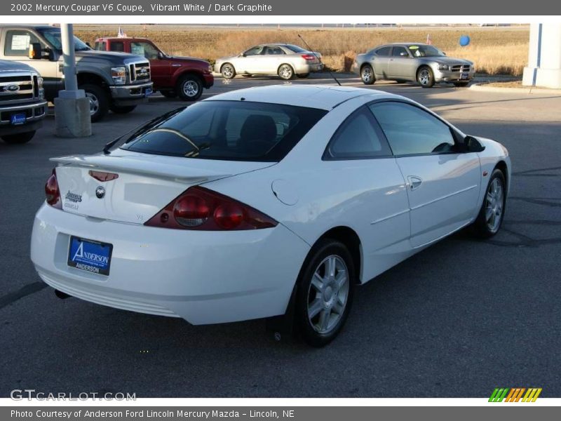 Vibrant White / Dark Graphite 2002 Mercury Cougar V6 Coupe