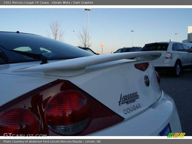 Vibrant White / Dark Graphite 2002 Mercury Cougar V6 Coupe