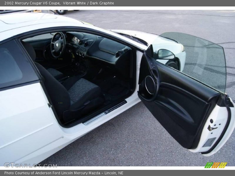 Vibrant White / Dark Graphite 2002 Mercury Cougar V6 Coupe