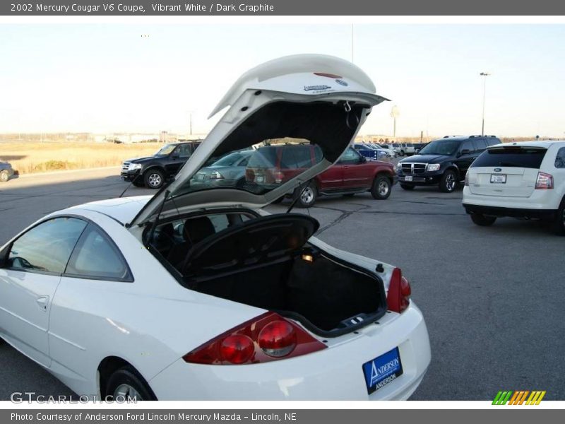 Vibrant White / Dark Graphite 2002 Mercury Cougar V6 Coupe
