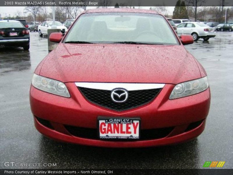 Redfire Metallic / Beige 2003 Mazda MAZDA6 i Sedan
