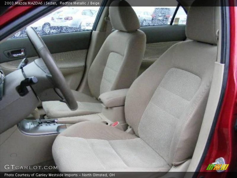 Redfire Metallic / Beige 2003 Mazda MAZDA6 i Sedan