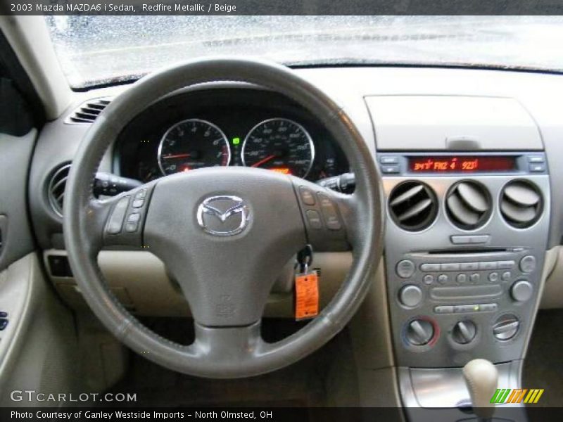 Redfire Metallic / Beige 2003 Mazda MAZDA6 i Sedan