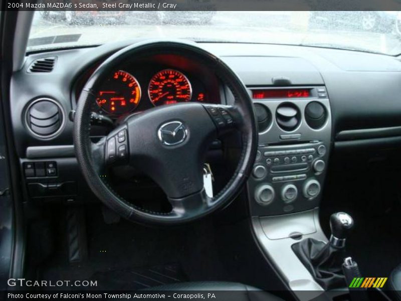 Steel Gray Metallic / Gray 2004 Mazda MAZDA6 s Sedan