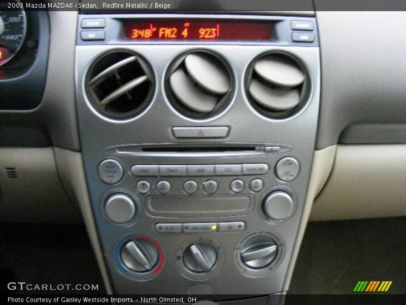 Redfire Metallic / Beige 2003 Mazda MAZDA6 i Sedan