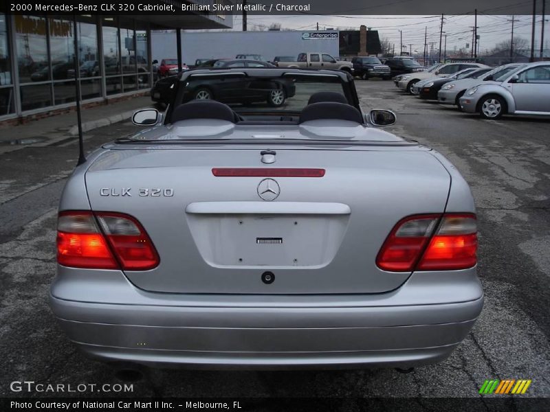 Brilliant Silver Metallic / Charcoal 2000 Mercedes-Benz CLK 320 Cabriolet