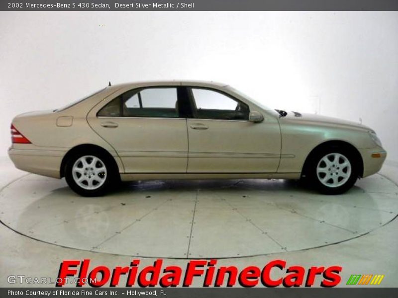 Desert Silver Metallic / Shell 2002 Mercedes-Benz S 430 Sedan