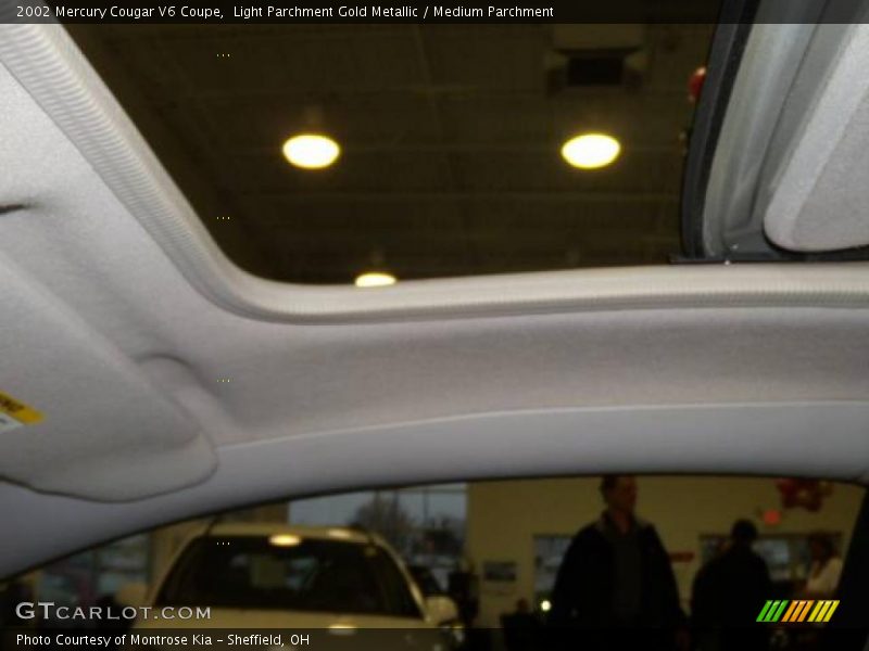 Light Parchment Gold Metallic / Medium Parchment 2002 Mercury Cougar V6 Coupe