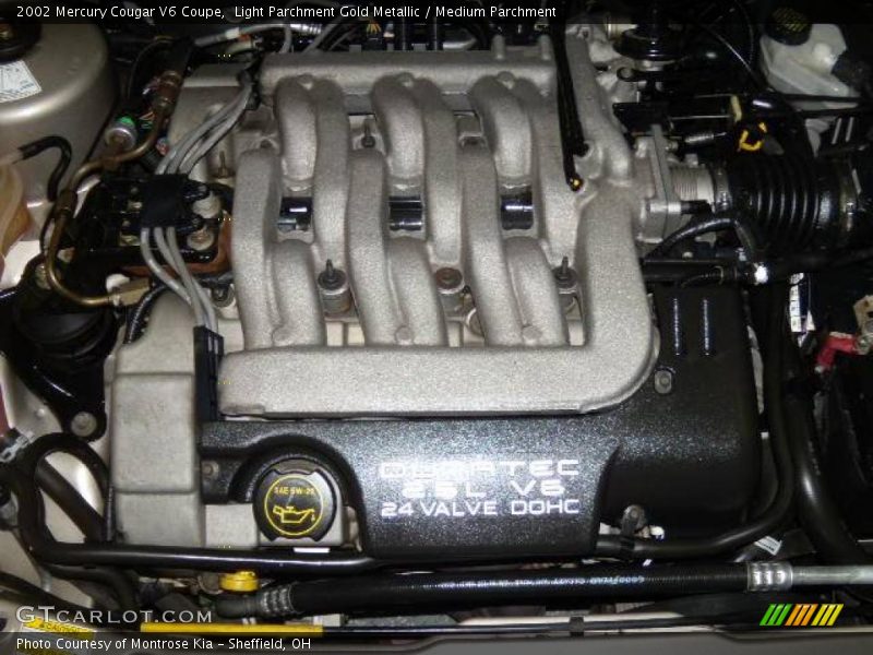 Light Parchment Gold Metallic / Medium Parchment 2002 Mercury Cougar V6 Coupe