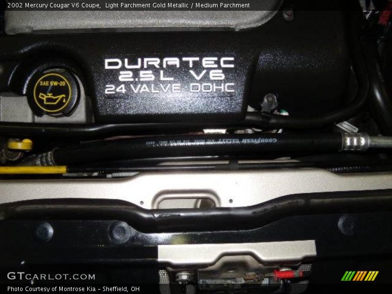 Light Parchment Gold Metallic / Medium Parchment 2002 Mercury Cougar V6 Coupe