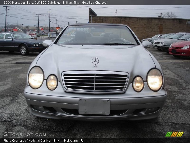 Brilliant Silver Metallic / Charcoal 2000 Mercedes-Benz CLK 320 Cabriolet