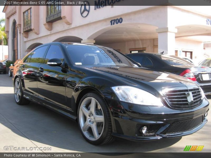 Black / Black 2007 Mercedes-Benz S 65 AMG Sedan
