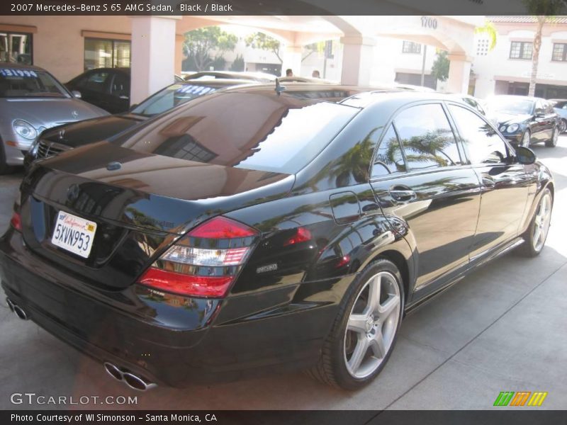 Black / Black 2007 Mercedes-Benz S 65 AMG Sedan