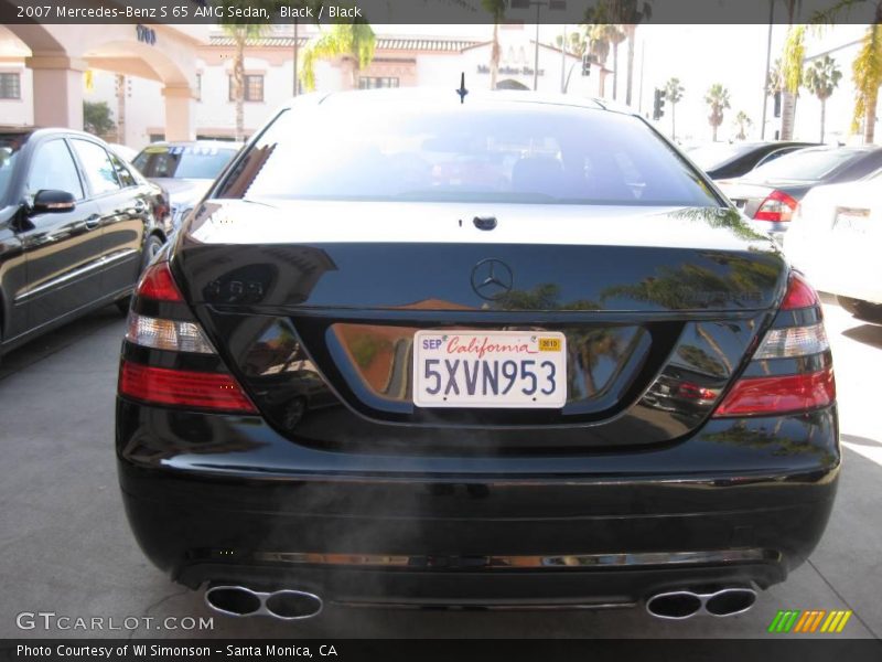 Black / Black 2007 Mercedes-Benz S 65 AMG Sedan