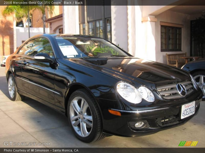 Black / Black 2008 Mercedes-Benz CLK 350 Coupe