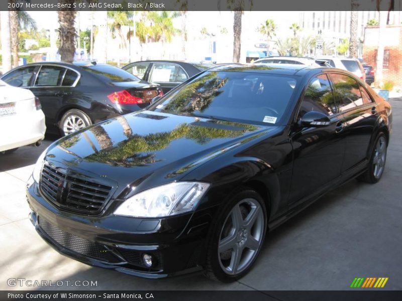 Black / Black 2007 Mercedes-Benz S 65 AMG Sedan