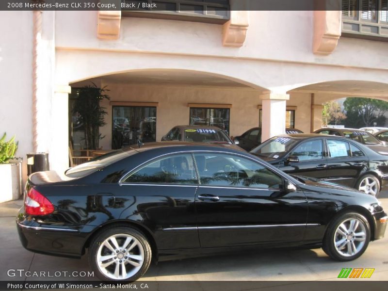 Black / Black 2008 Mercedes-Benz CLK 350 Coupe