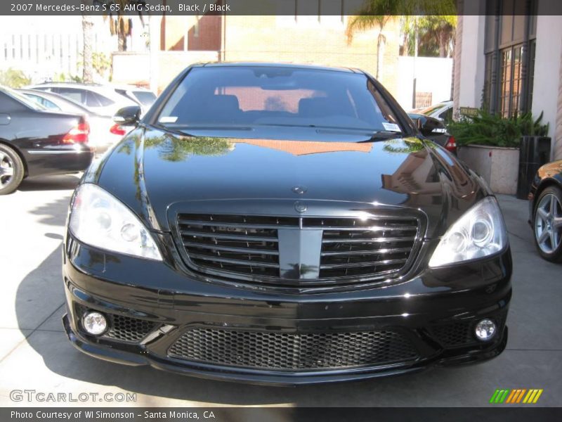 Black / Black 2007 Mercedes-Benz S 65 AMG Sedan