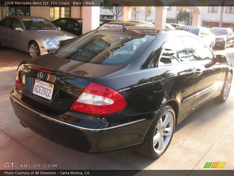 Black / Black 2008 Mercedes-Benz CLK 350 Coupe