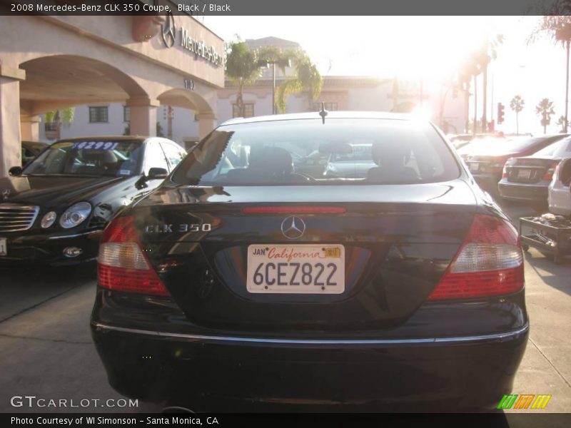 Black / Black 2008 Mercedes-Benz CLK 350 Coupe