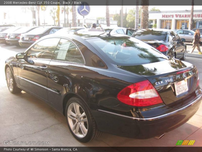 Black / Black 2008 Mercedes-Benz CLK 350 Coupe