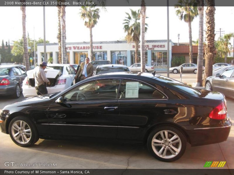 Black / Black 2008 Mercedes-Benz CLK 350 Coupe