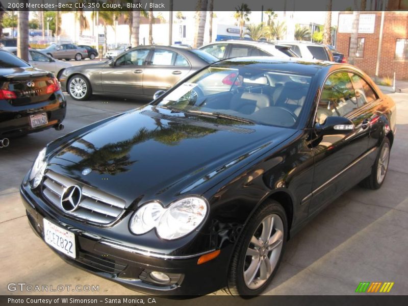 Black / Black 2008 Mercedes-Benz CLK 350 Coupe