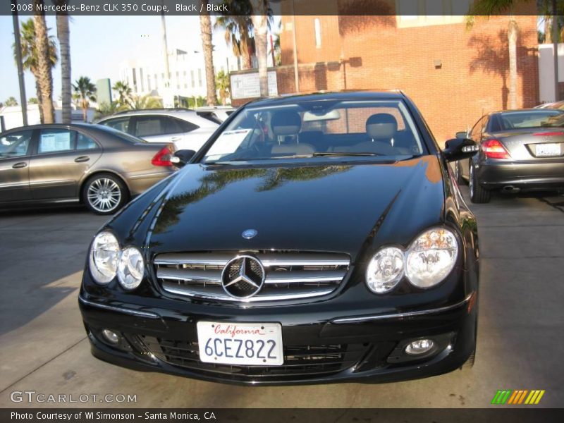 Black / Black 2008 Mercedes-Benz CLK 350 Coupe