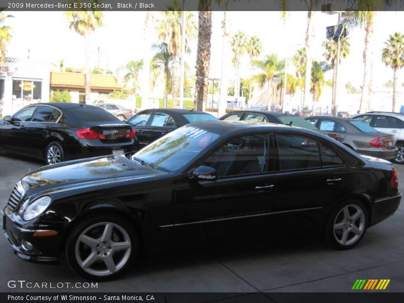 Black / Black 2009 Mercedes-Benz E 350 Sedan