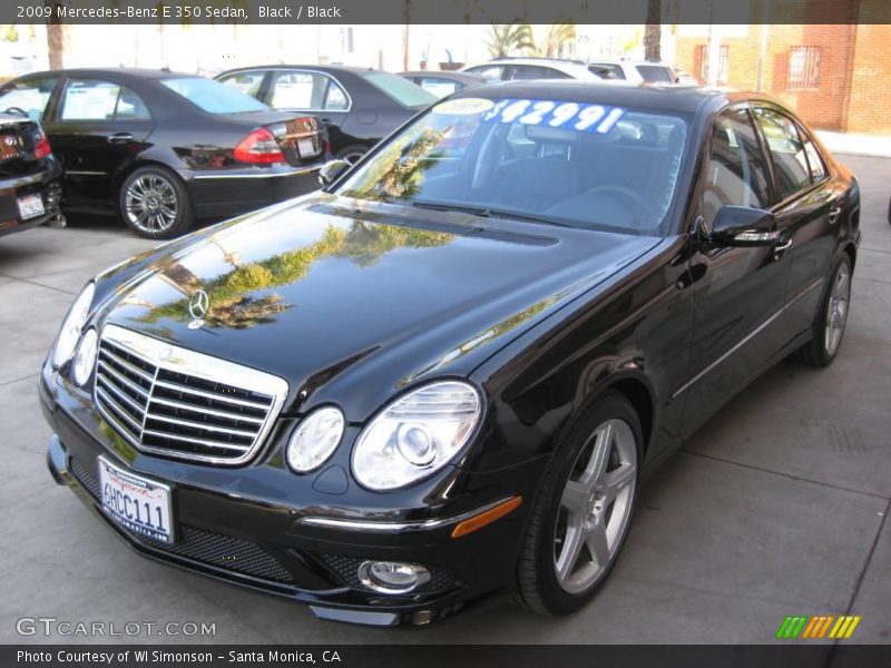 Black / Black 2009 Mercedes-Benz E 350 Sedan