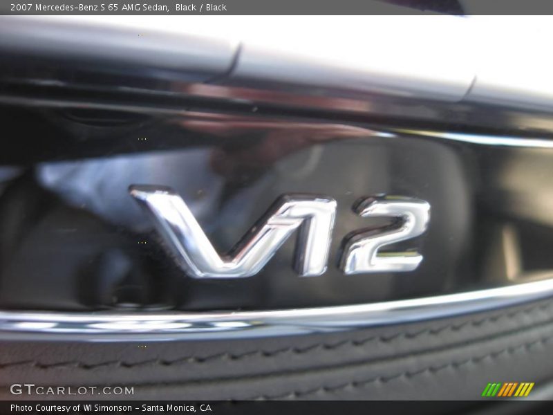 Black / Black 2007 Mercedes-Benz S 65 AMG Sedan