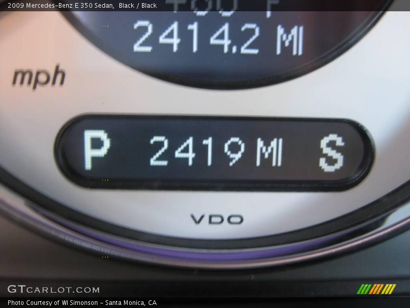 Black / Black 2009 Mercedes-Benz E 350 Sedan