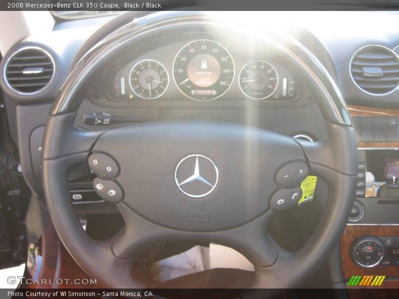 Black / Black 2008 Mercedes-Benz CLK 350 Coupe