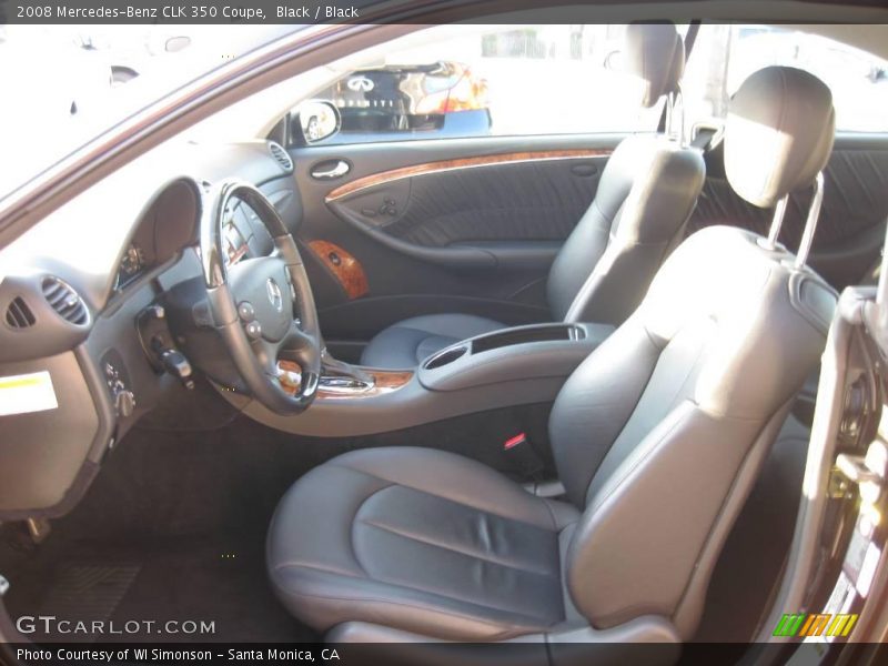 Black / Black 2008 Mercedes-Benz CLK 350 Coupe