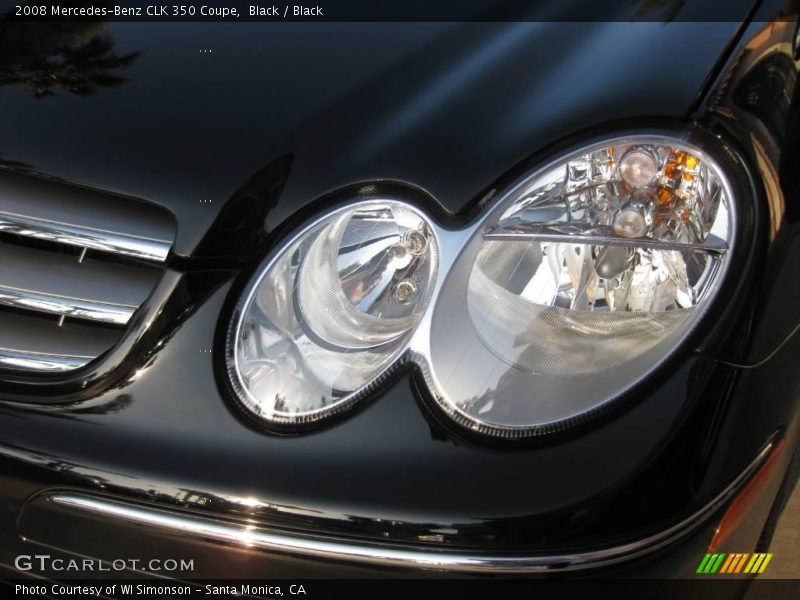 Black / Black 2008 Mercedes-Benz CLK 350 Coupe