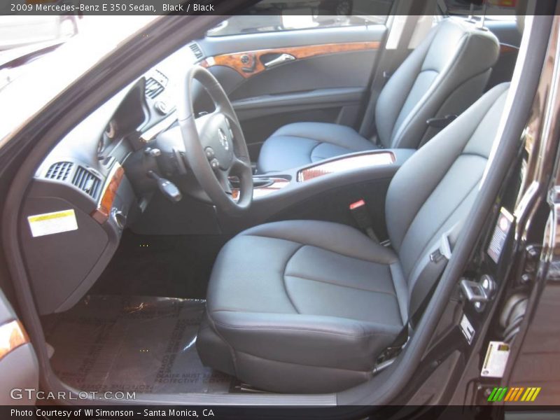 Black / Black 2009 Mercedes-Benz E 350 Sedan