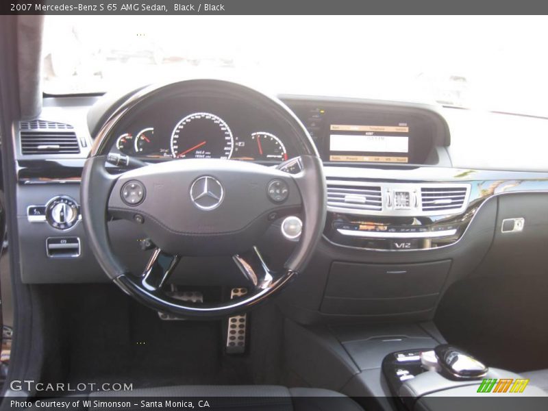 Black / Black 2007 Mercedes-Benz S 65 AMG Sedan