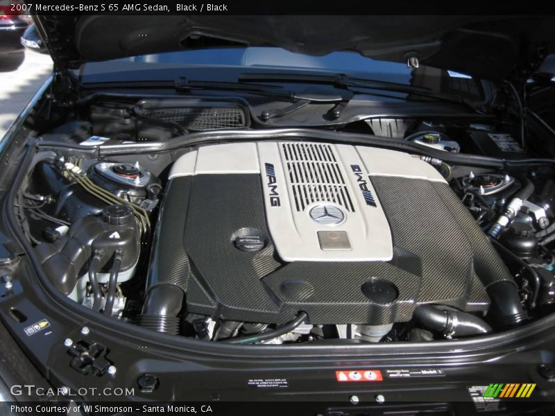 Black / Black 2007 Mercedes-Benz S 65 AMG Sedan