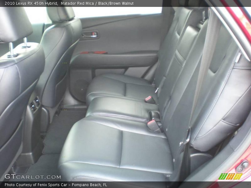 Matador Red Mica / Black/Brown Walnut 2010 Lexus RX 450h Hybrid