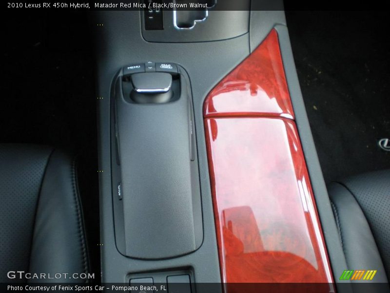 Matador Red Mica / Black/Brown Walnut 2010 Lexus RX 450h Hybrid