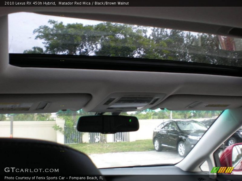 Matador Red Mica / Black/Brown Walnut 2010 Lexus RX 450h Hybrid
