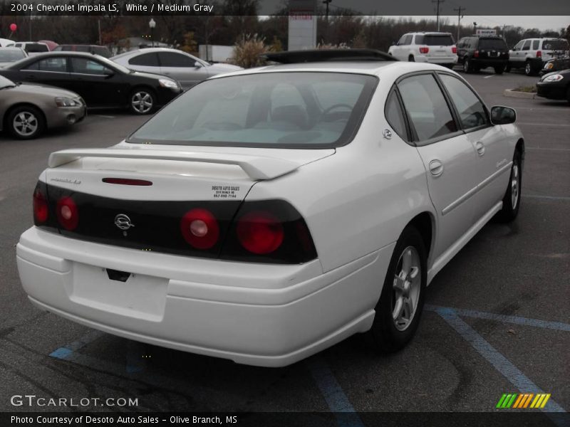 White / Medium Gray 2004 Chevrolet Impala LS
