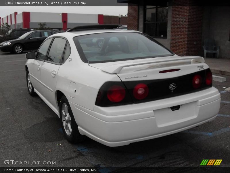 White / Medium Gray 2004 Chevrolet Impala LS