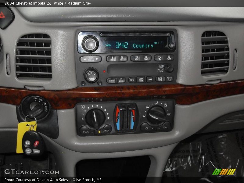 White / Medium Gray 2004 Chevrolet Impala LS