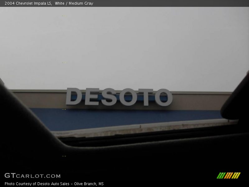 White / Medium Gray 2004 Chevrolet Impala LS