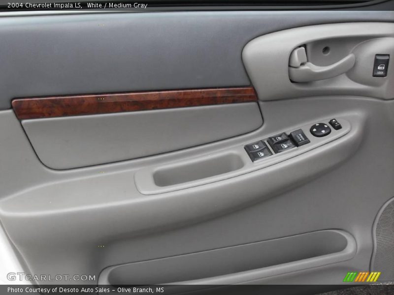 White / Medium Gray 2004 Chevrolet Impala LS